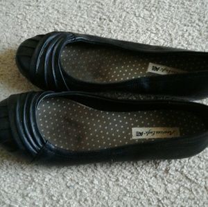 Well Worn Black Ballet Flats